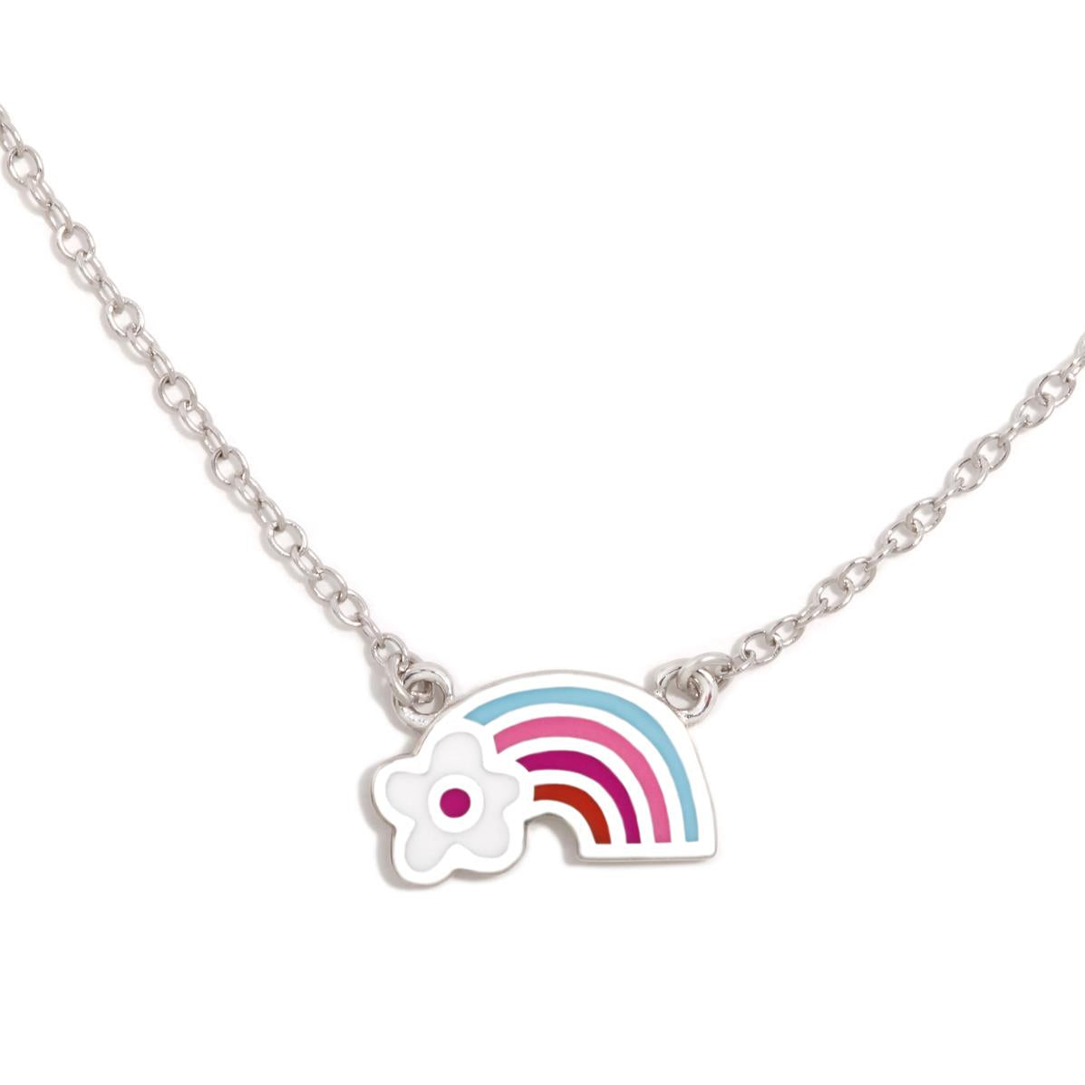 COLGANTE ARCOIRIS FLOR BLANCO