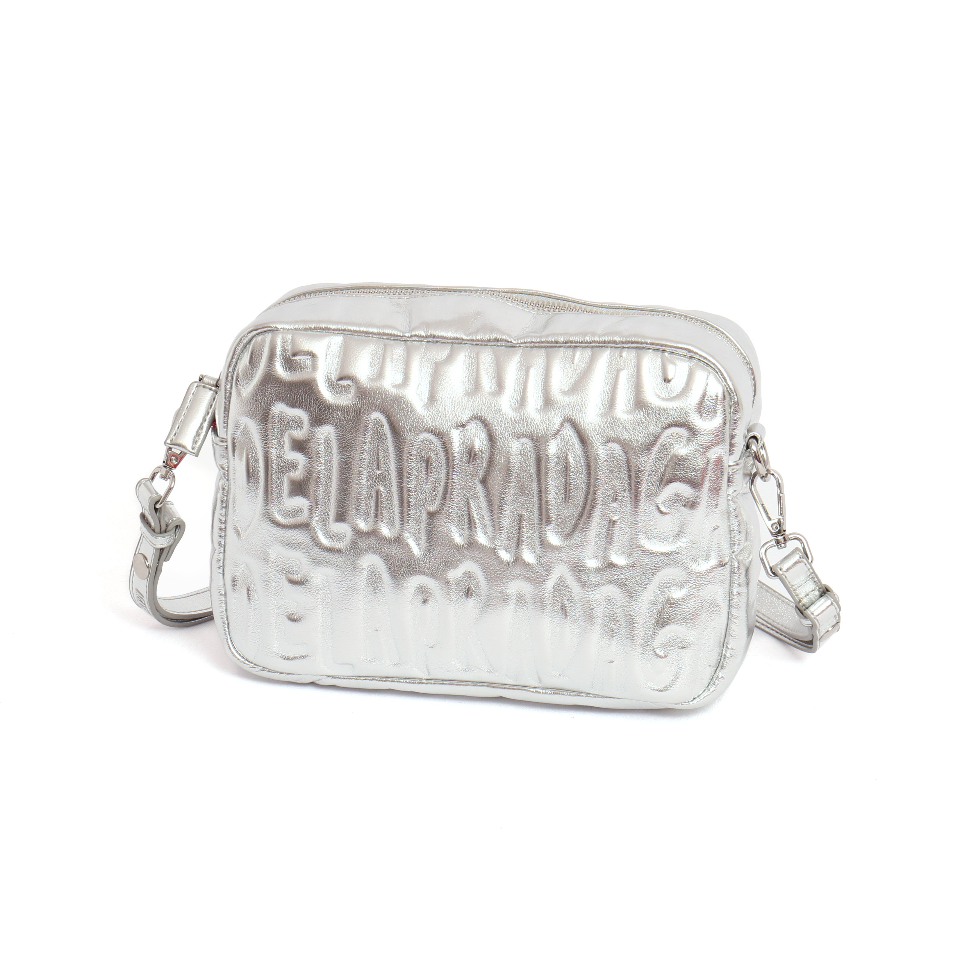 BOLSO BANDOLERA PLATEADO