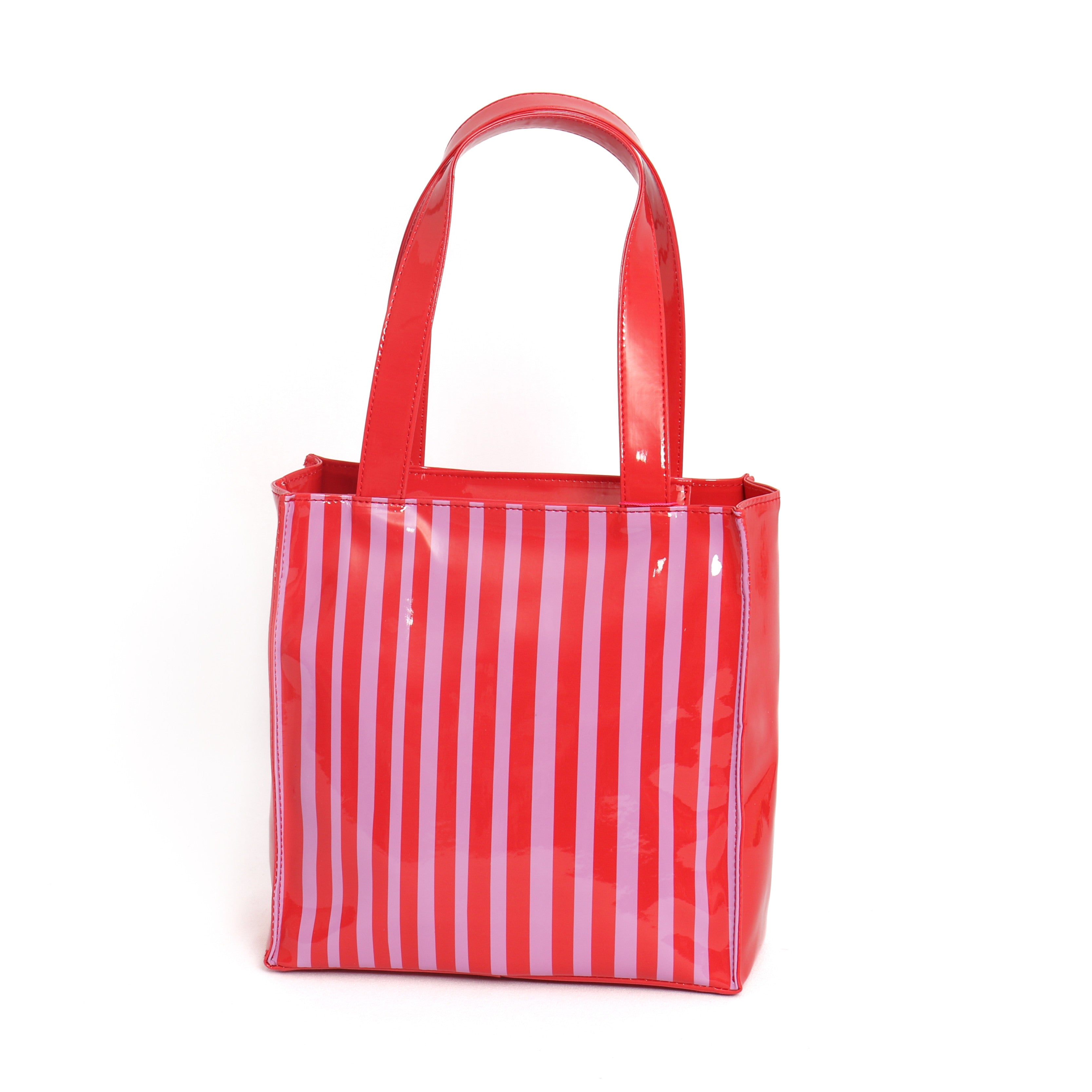 BOLSA RAYAS ROJO/FUCSIA PEQUEÑA