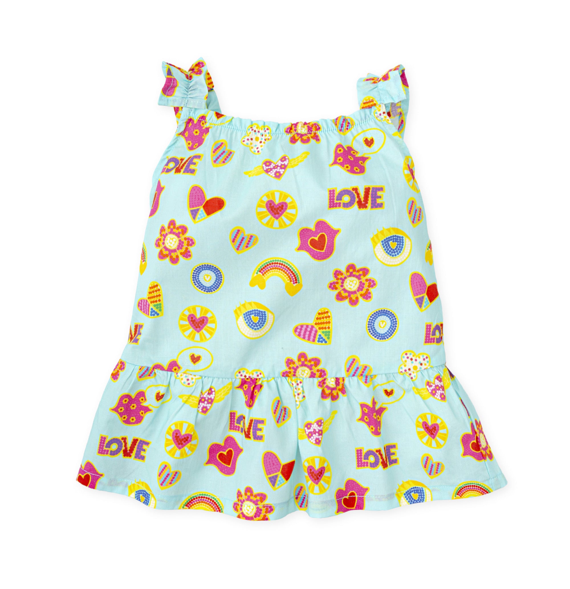 VESTIDO LOVE MULTICOLOR