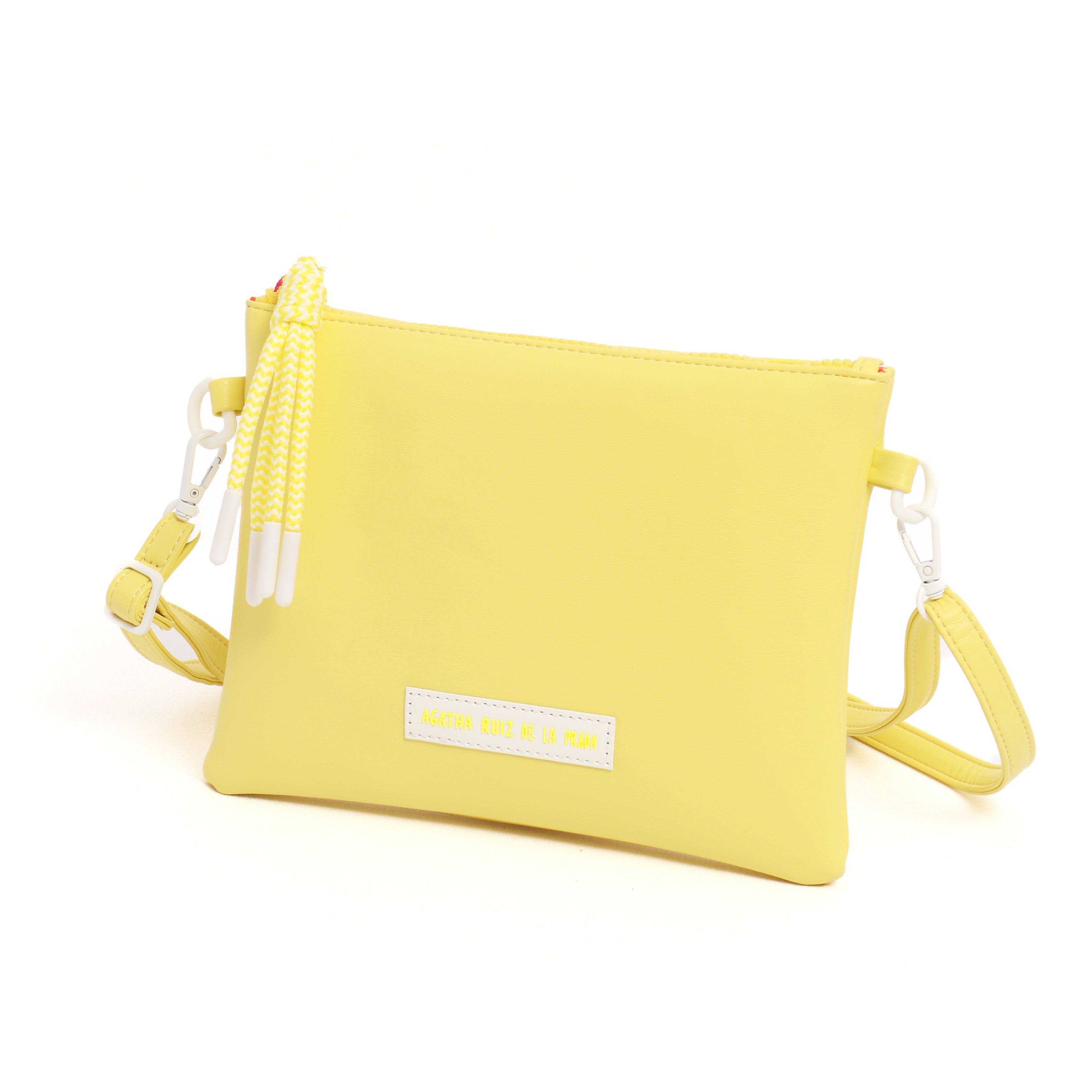 BANDOLERA LISA POMPON AMARILLO