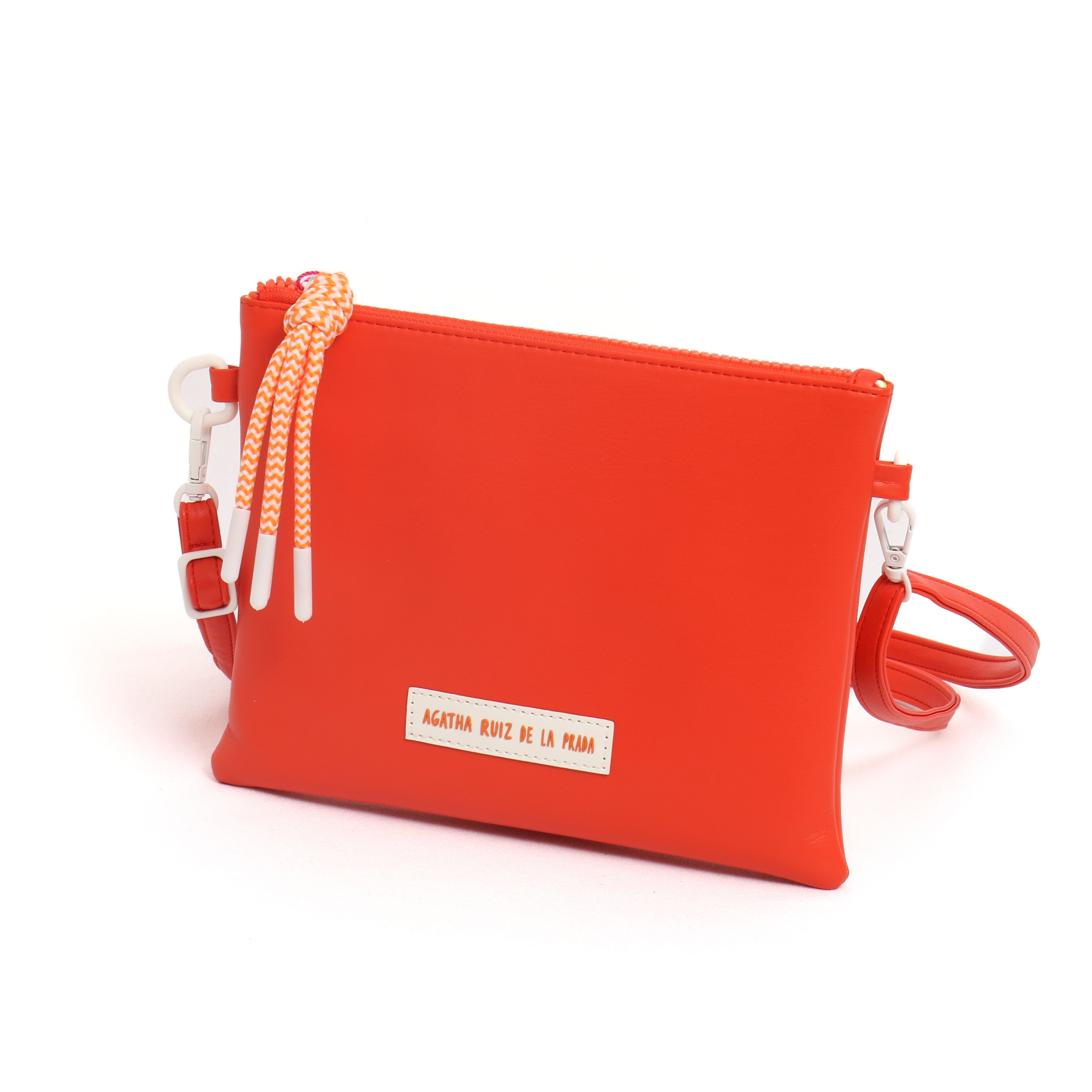 BANDOLERA LISA POMPON NARANJA